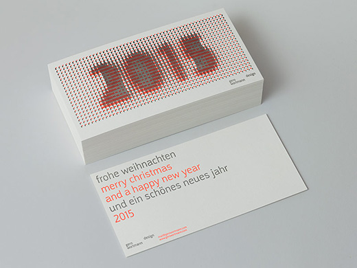 Letterpress Neujahrskarte Letterpress Karte Gero wortmann Werkstatt Hoeflich