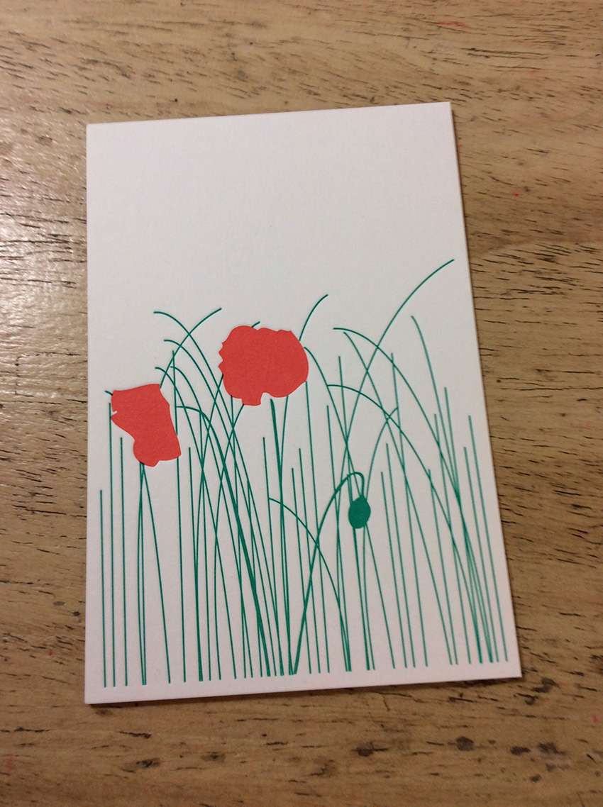 selbst gestaltet und gedruckt im Letterpress-Workshop in der Münchener Drcukerei Dietz