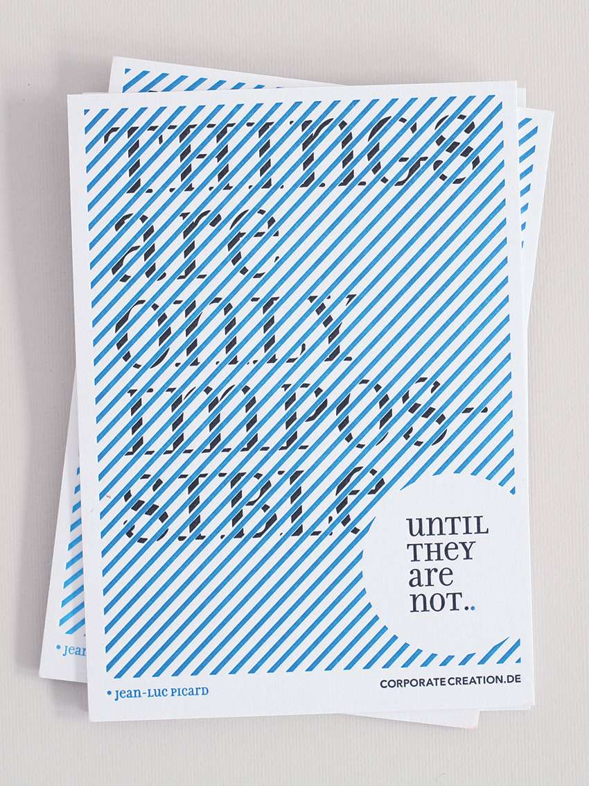 Unsere allererste Karte, herstellt im Letterpress-Workshop in unserer schönen Druckwerkstatt