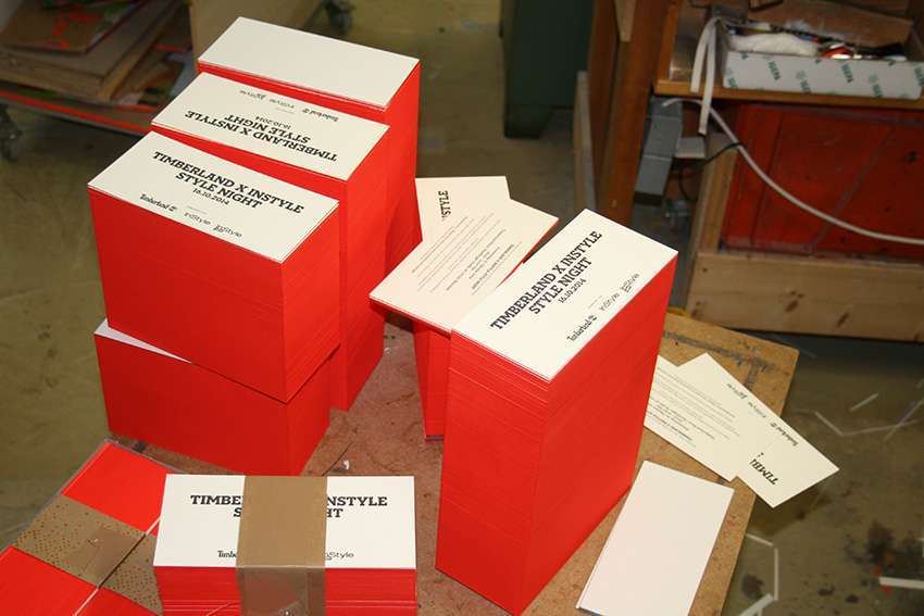 grosse Style Night mit Letterpress und Farbschnitt. Druckerei Werkstatt Dietz über den Dächern von München