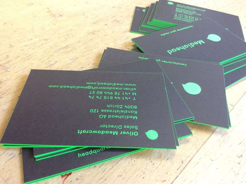 Mediaheads unwiderstehliche Visitenkarte. Druckerei Werkstatt Dietz über den Dächern von München