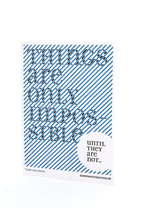 die erste Karte aus unserem Letterpressworkshop. Druckerei Werkstatt Dietz über den Dächern von München