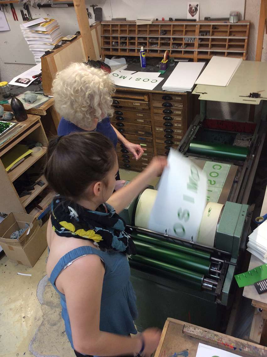Letterpress zu zweit an der FAG